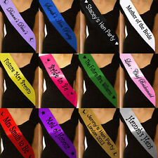 PERSONALISED HEN PARTY SASHES