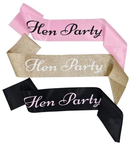 Hen party sashes pink - party,