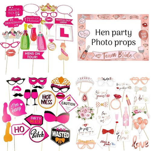 Hen party photo prop set - photo,