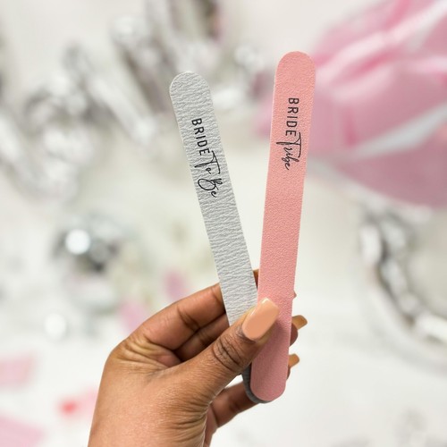 Bride tribe nail files pink - bride,