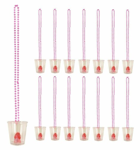 12x willy shot glass hen - 12x,